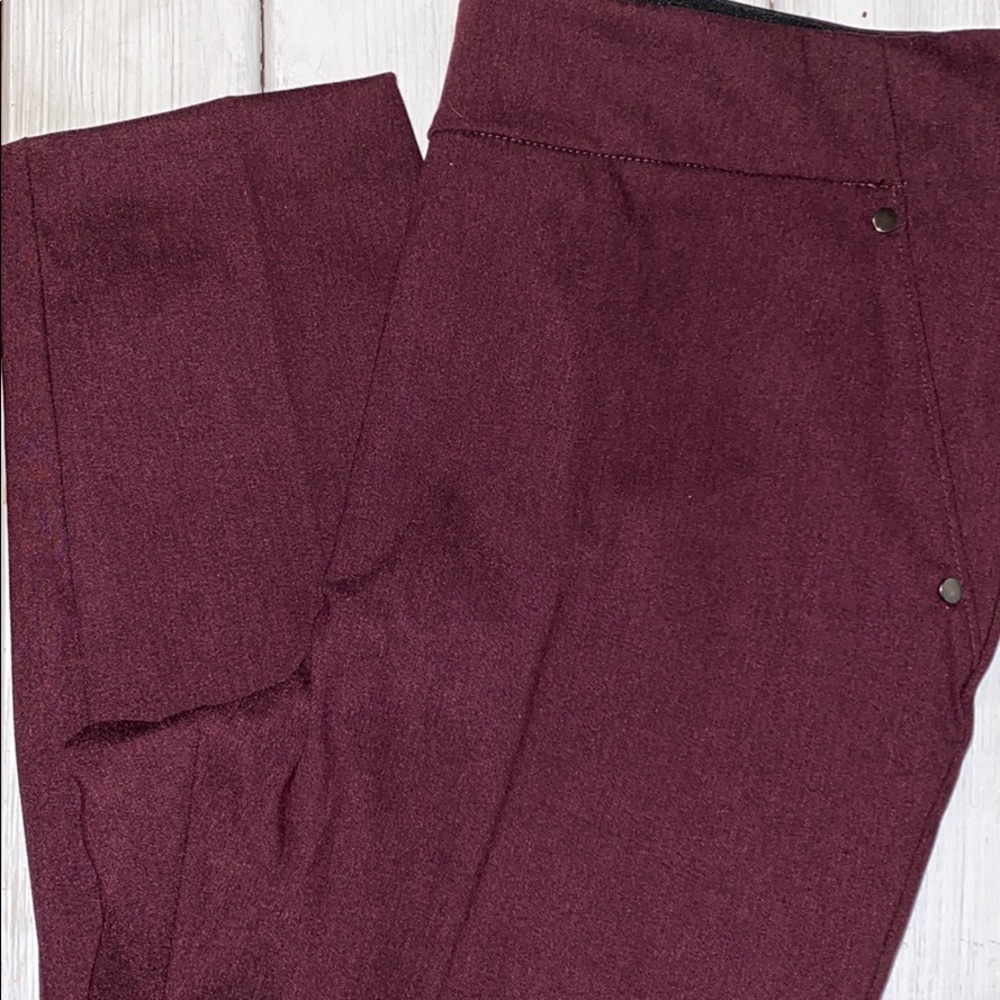 Burgundy slacks